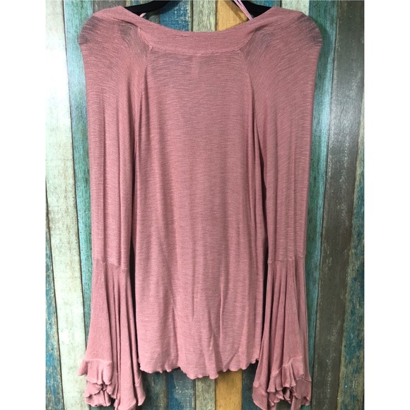 Free People So Dramatic Bell Sleeve Shirt - Picture 4 of 5